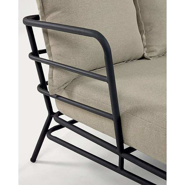 Диван La Forma MARELUZ S733J03 3-местный Черный-10