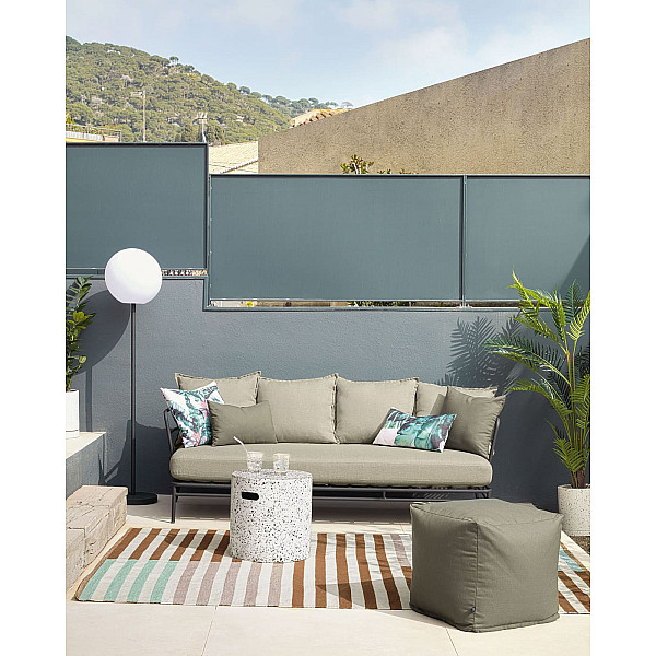 Диван La Forma MARELUZ S733J03 3-местный Черный-1