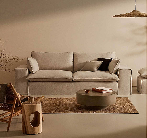 Диван 3-местный La Forma ANARELA S83730JP12 Бежевый 280 см-0