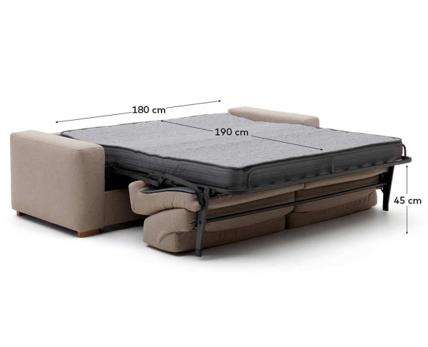 Диван-кровать 3 местный La Forma ANLEY S82960AU12 Бежевый 244 см-11