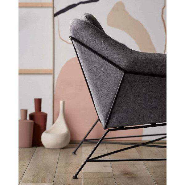 Диван 2-місний La Forma BRIDA S521J02 Темно-сірий-3