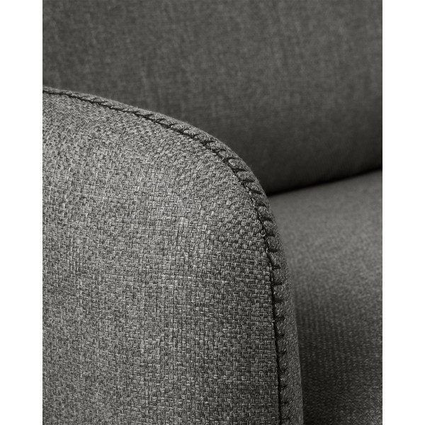 Диван-ліжко 2 місний La Forma KOMOON S471CH02 матрац поліуретан Темно-сірий 140 см-3