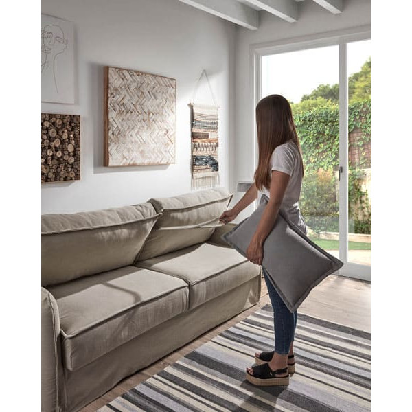 Диван-кровать 2 местный La Forma SAMSA S470BL12 матрас вискоза Бежевый 140 см-5