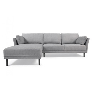 Кутовий диван 3-місний з лівим шезлонгом La Forma GILMA S793_41_MN14 Сірий 260 см