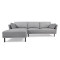 Кутовий диван 3-місний з лівим шезлонгом La Forma GILMA S793_41_MN14 Сірий 260 см-0-thumb