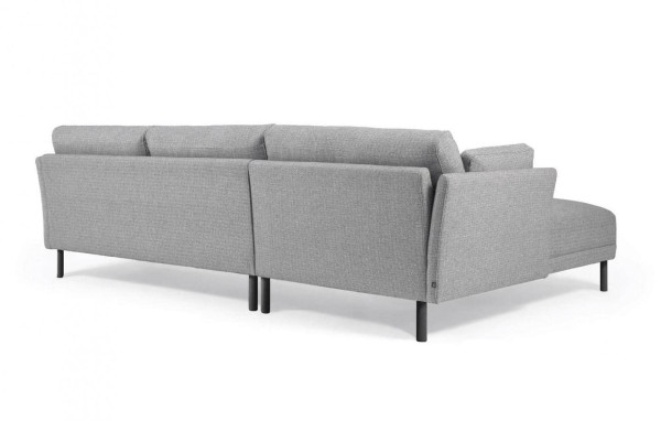 Угловой диван 3-местный с левым шезлонгом La Forma GILMA S793_41_MN14 Серый 260 см-2