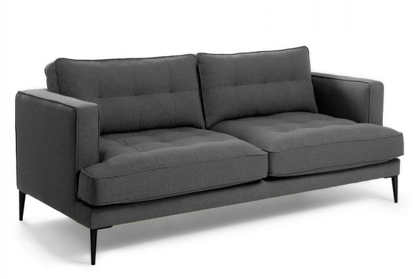 Диван 2-местный La Forma VINNY S489LD15 Темно-серый 183 см-0