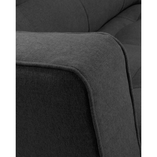 Диван 2-местный La Forma VINNY S489LD15 Темно-серый 183 см-7