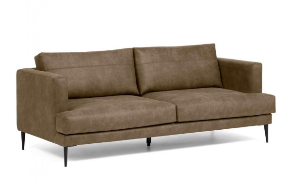 Диван 2-місний La Forma VINNY S490PT09 Темно-коричневий 183 см-0