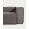 Кутовий диван 4-місний La Forma BLOK S683LN15 Сірий вельвет 320х230 см / 230х320 см-5-thumb