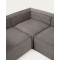 Кутовий диван 4-місний La Forma BLOK S683LN15 Сірий вельвет 320х230 см / 230х320 см-6-thumb