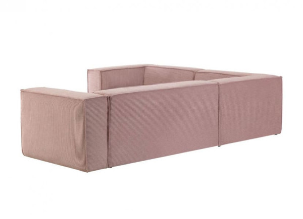 Кутовий диван 4-місний La Forma BLOK S683LN24 Рожевий вельвет 320х230 см / 230х320 см-4