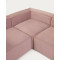 Кутовий диван 6-місний La Forma BLOK S684LN24 Рожевий вельвет 320х320 см-4-thumb