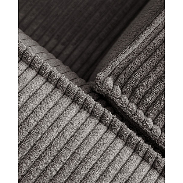 Угловой диван 4-местный с правым шезлонгом La Forma BLOK S573LN15 Серый вельвет 330 см-5