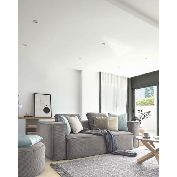 Диван 2-місний La Forma BLOK S571LN15 Сірий вельвет 210 см-8