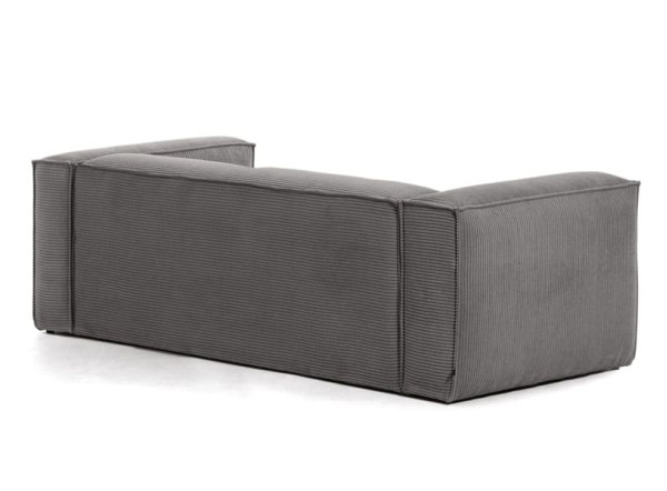 Диван 2-місний La Forma BLOK S571LN15 Сірий вельвет 210 см-2