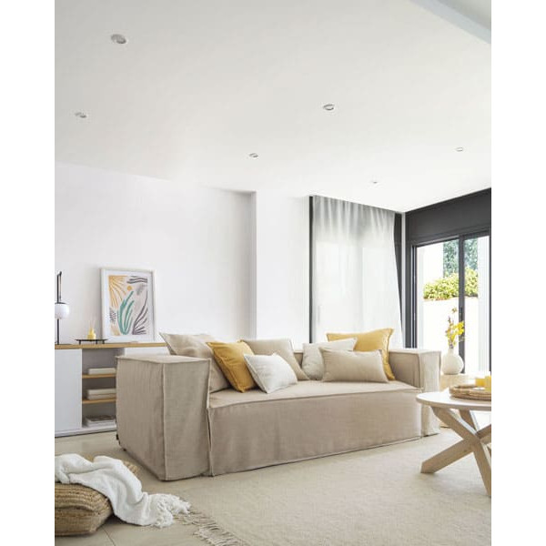 Диван 3-місний La Forma BLOK S570SN12 Бежевий 240 см-1