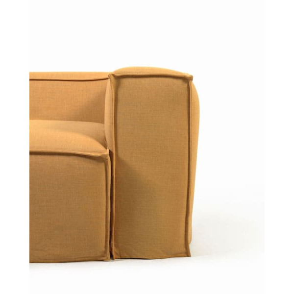 Диван 3-местный La Forma BLOK S570SN81 Горчичный 240 см-6