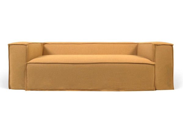 Диван 3-местный La Forma BLOK S570SN81 Горчичный 240 см-0