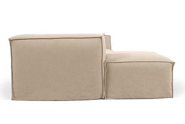 Угловой диван 2-местный с левым шезлонгом La Forma BLOK S575SN12 Бежевый 240 см-2