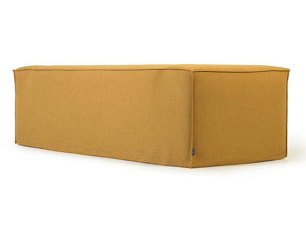 Угловой диван 2-местный с левым шезлонгом La Forma BLOK S575SN81 Горчичный 240 см-4