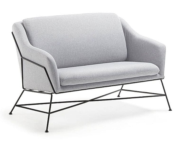 Диван 2-местный La Forma BRIDA S521J03 Светло-серый-0