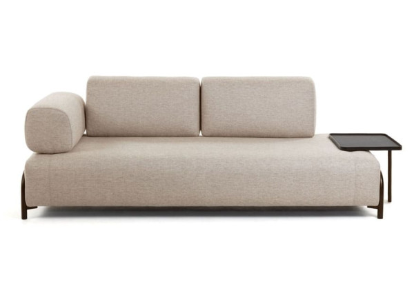 Диван 3-местный с приставным столиком La Forma COMPO S587BB12 Бежевый-0