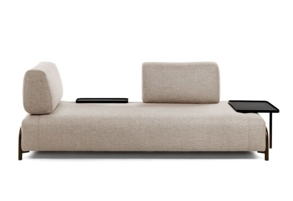 Диван 3-местный с приставным столиком La Forma COMPO S587BB12 Бежевый-2