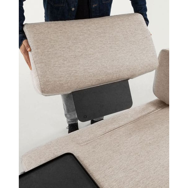 Диван 3-местный с приставным столиком La Forma COMPO S587BB12 Бежевый-7