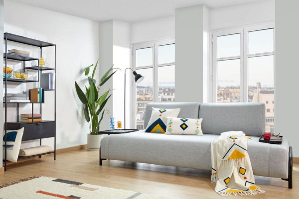 3-місний диван з приставним столиком La Forma COMPO S587BB14 Світло-сірий-10