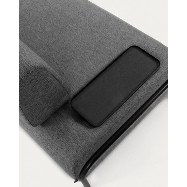 Диван 3-местный с подносом La Forma COMPO S588BB0 Темно-серый-3