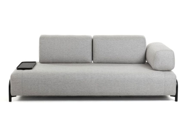 Диван 3-місний з підносом La Forma COMPO S588BB14 Світло-сірий-0