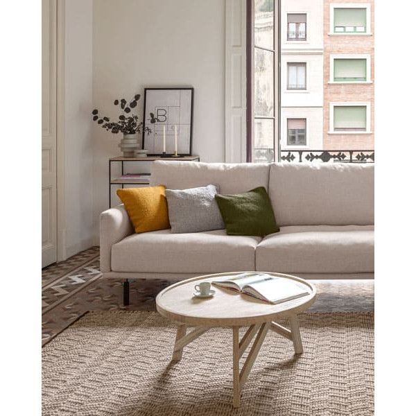 Угловой диван 4-местный с правым шезлонгом La Forma GALENE S801_43D_GR39 Бежевый-4