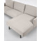 Кутовий диван 4-місний з правим шезлонгом La Forma GALENE S801_43D_GR39 Бежевий-5-thumb