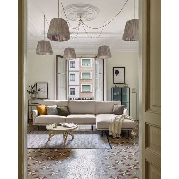 Угловой диван 4-местный с правым шезлонгом La Forma GALENE S801_43D_GR39 Бежевый-10