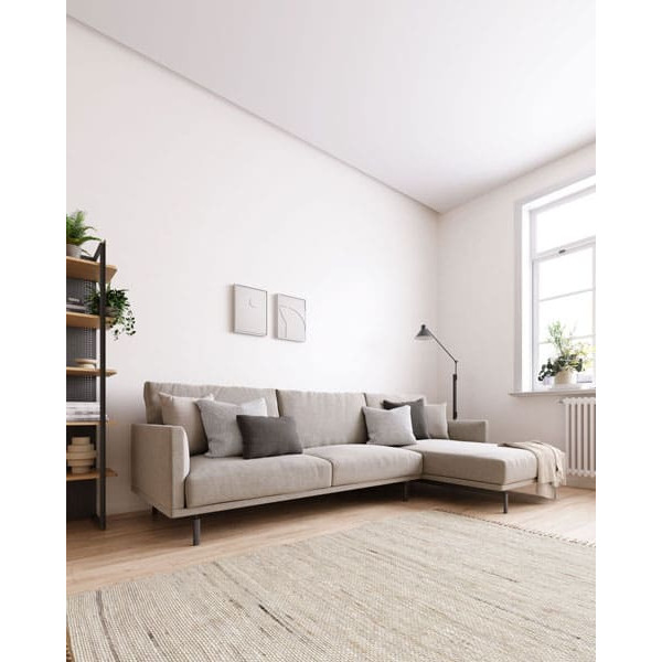 Угловой диван 4-местный с правым шезлонгом La Forma GALENE S801_43D_GR39 Бежевый-15