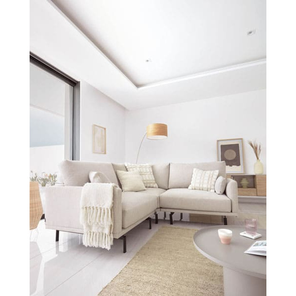 Кутовий диван 2-місний La Forma GALENE S801_50_GR39 Бежевий-3