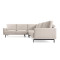 Кутовий диван 4-місний La Forma GALENE S801_53_GR39 Бежевий 267х267 см-1-thumb