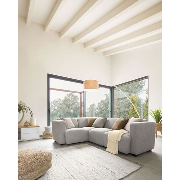 Кутовий диван 4-місний La Forma LEGARA S757MN14 Сірий-9