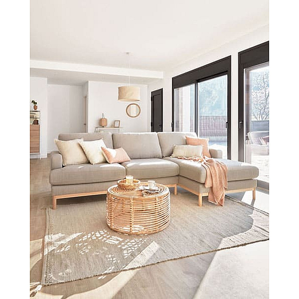 Угловой диван 3-местный с правым шезлонгом La Forma MIHAELA S805_40D_PS03 Серый-4