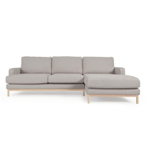 Кутовий диван 3-місний з правим шезлонгом La Forma MIHAELA S805_40D_PS03 Сірий