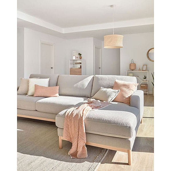 Угловой диван 3-местный с правым шезлонгом La Forma MIHAELA S805_40D_PS03 Серый-5