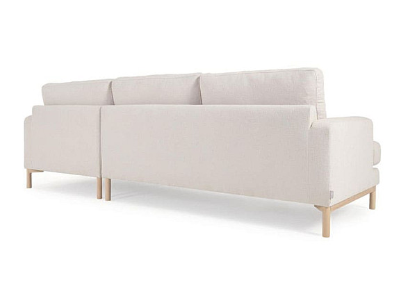 Кутовий диван 3-місний з правим шезлонгом La Forma MIHAELA S805_40D_PS33 Молочний-3