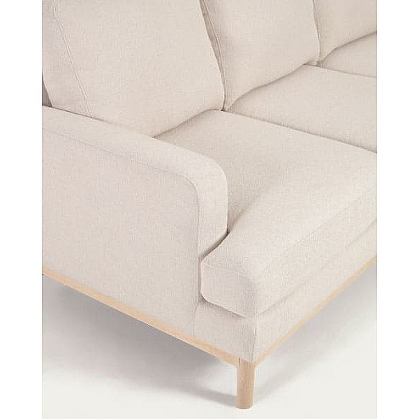 Кутовий диван 3-місний з правим шезлонгом La Forma MIHAELA S805_40D_PS33 Молочний-6