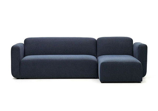Модульный 3-местный угловой диван с правым/левым шезлонгом La Forma NEOM S82640AU25 Синий-0
