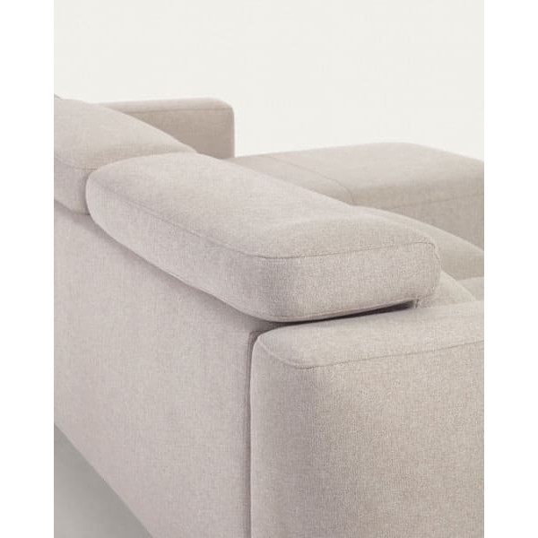 Угловой диван реклайнер 3-местный с правым шезлонгом La Forma SINGA S800_40_SO12 Бежевый-6