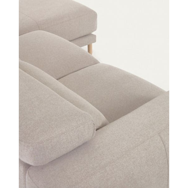 Угловой диван реклайнер 3-местный с правым шезлонгом La Forma SINGA S800_40_SO12 Бежевый-9