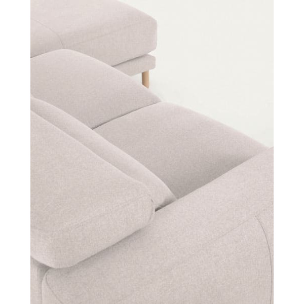 Угловой диван реклайнер 3-местный с правым шезлонгом La Forma SINGA S800_40_SO33 Белый-8