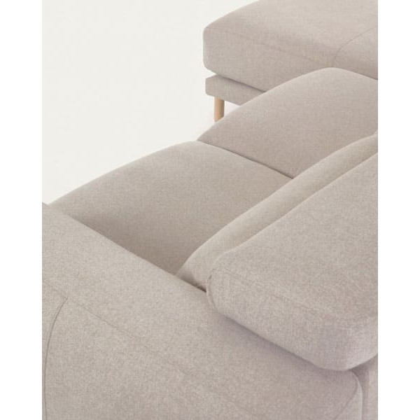 Угловой диван реклайнер 3-местный с левым шезлонгом La Forma SINGA S800_41_SO12 Бежевый-8