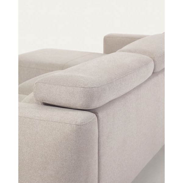 Угловой диван реклайнер 3-местный с левым шезлонгом La Forma SINGA S800_41_SO12 Бежевый-10